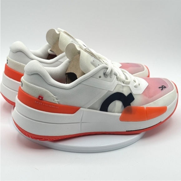 On Cloud The Roger Pro 2 Tennis Shoe Size 7.5 Womens White/Flame NEW without box - Picture 4 of 7